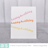 a|s word die - happy birthday script