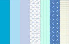 a|s cardstock - winter blues mini paper pack