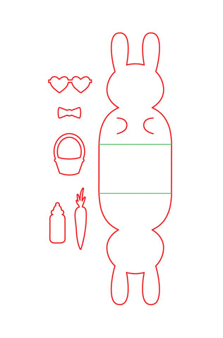 A Muse Studio Die Set - Rabbit Candy Package