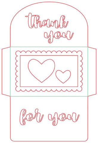 a|s die set - gift card envelope