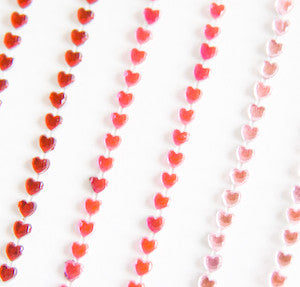 A Muse Studio Twinkle Stickers Hearts in Pink and Red